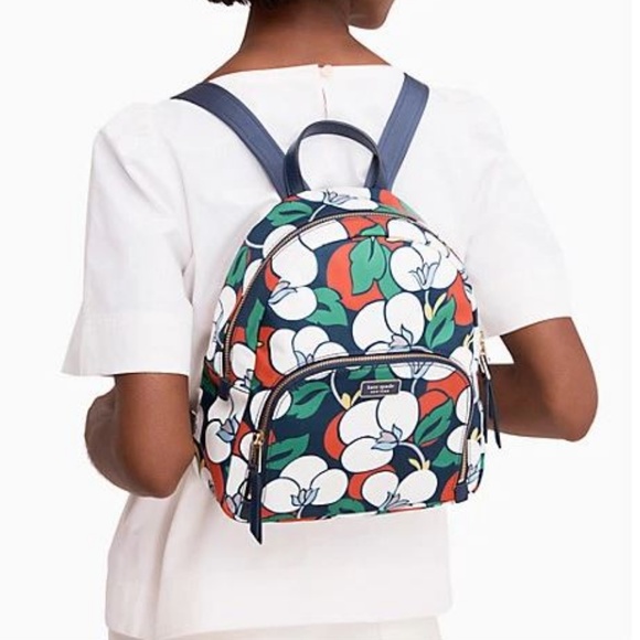 Kate Spade down breezy floral medium backpack - Picture 2 of 9